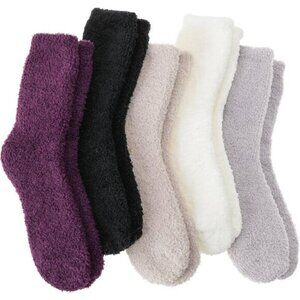 Fuzzy Winter Socks Thick Cozy Plush for Men & Women (2 Sizes M/L)